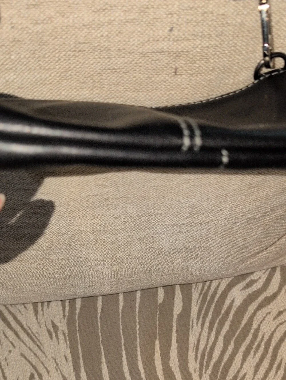 Black Leather Crossbody with Patriotic Stars And Stripes Guitar Strap